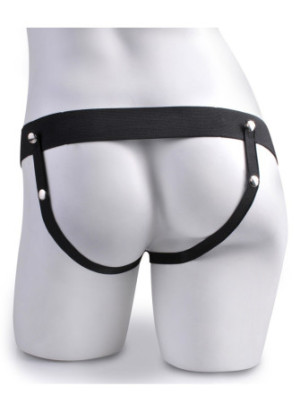 7.5" Hollow Squirting Strap-on with Balls
